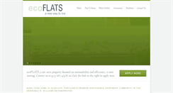 Desktop Screenshot of ecoflatspdx.com